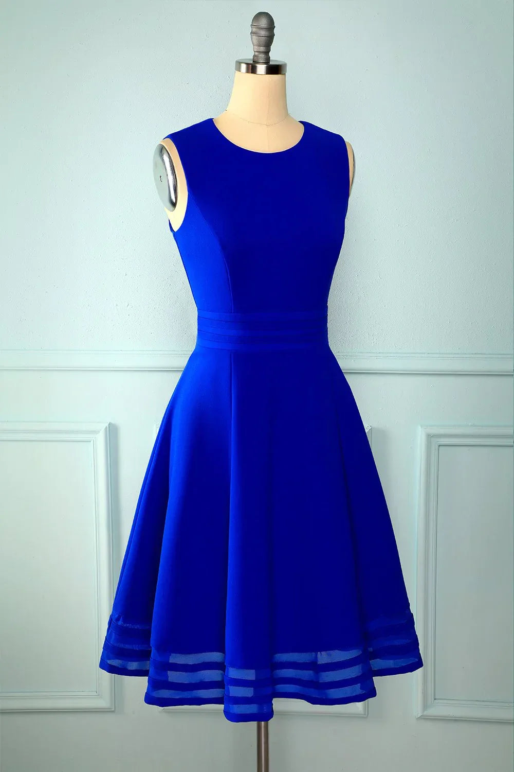 Vestido Corto Azul Real Lindo para el Baile de Bienvenida y Graduación del 8º Grado Y672