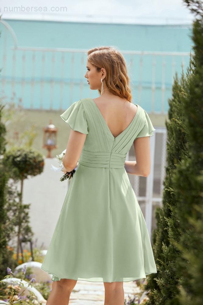 Knie langes Homecoming-Kleid Formell Cocktail Abschlussballkleid 28013