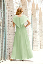 Numbersea  Mother of The Bride Dresses Plus Size V-Neck Floor Length Formal Prom Dress for Wedding Guest 28020