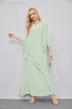 Mother of Bride Dresses with Open Front Lightweight Cardigan Formal Prom Gown  28081