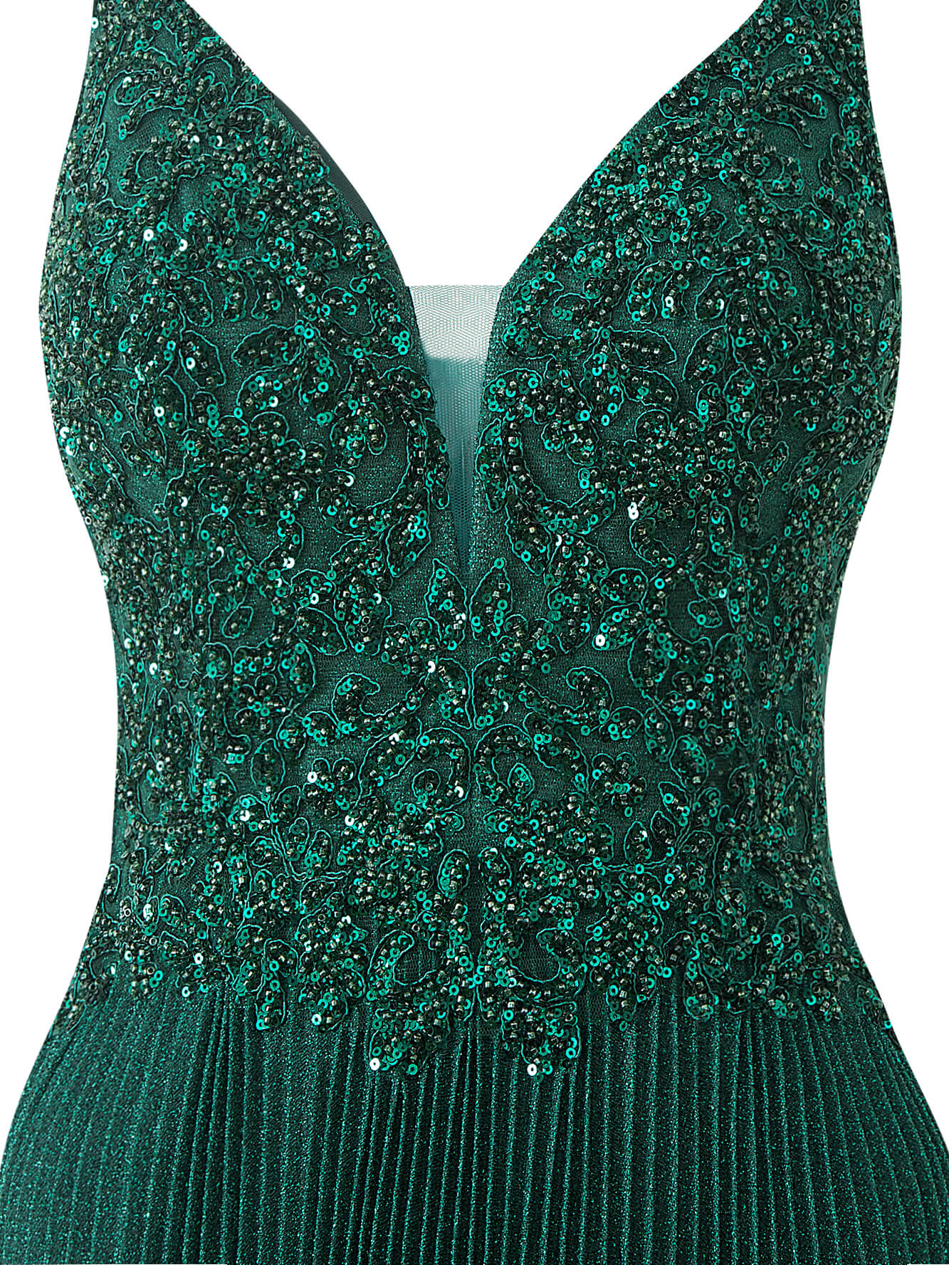 Elisabete Rosa Rosa | Vestido de festa comprido em jersey brilhante, corte A, com aplicações e lantejoulas