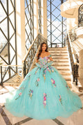 Quinceanera-Kleid mit Blumenstickerei von Amarra 54200