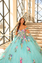 Floral Embroidered Quinceanera Dress by Amarra 54200