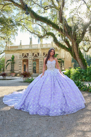 Vestido de festa de quinze anos que brilha no escuro da Amarra 54206