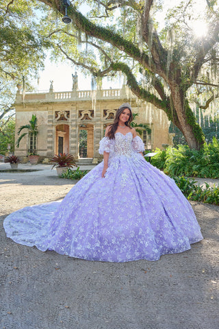 Vestido de festa de quinze anos que brilha no escuro da Amarra 54206