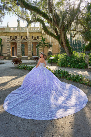 Vestido de festa de quinze anos que brilha no escuro da Amarra 54206