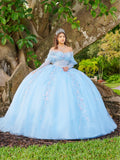 Vestito da Quinceañera a Maniche Lunghe di LizLuo Fiesta 56508