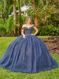 Schulterfreies Quinceanera-Kleid von LizLuo Fiesta 56509