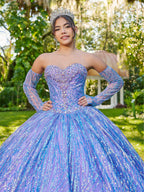 Vestido de quinceanera de manga comprida da marca LizLuo Fiesta 56511