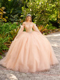 Vestito da Quinceañera con Manica a Mantella di LizLuo Fiesta 56518