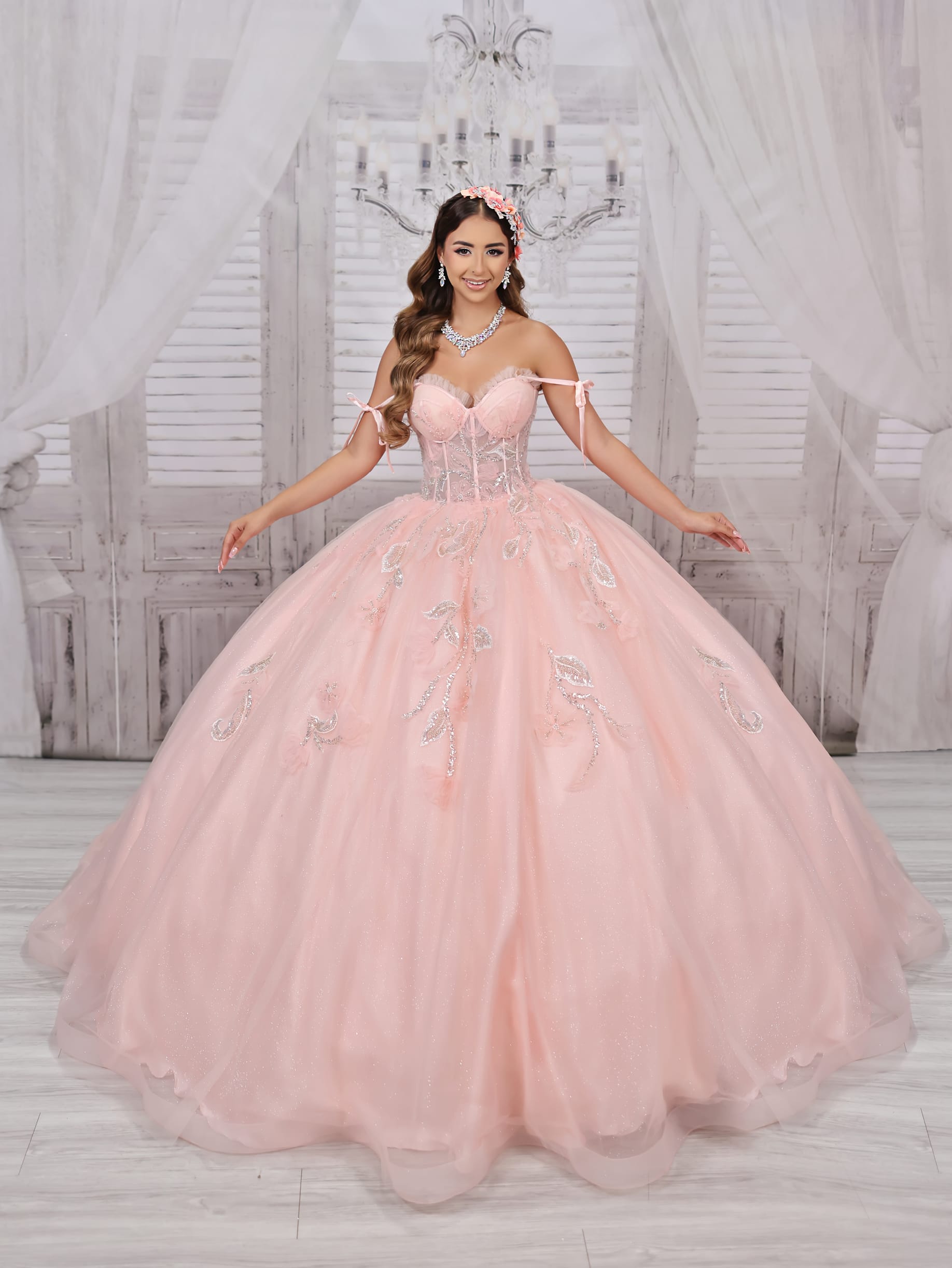 Strapless Corset Quinceanera Dress by LizLuo Fiesta 56521