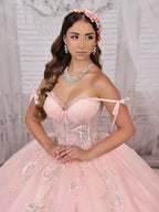 Strapless Corset Quinceanera Dress by LizLuo Fiesta 56521