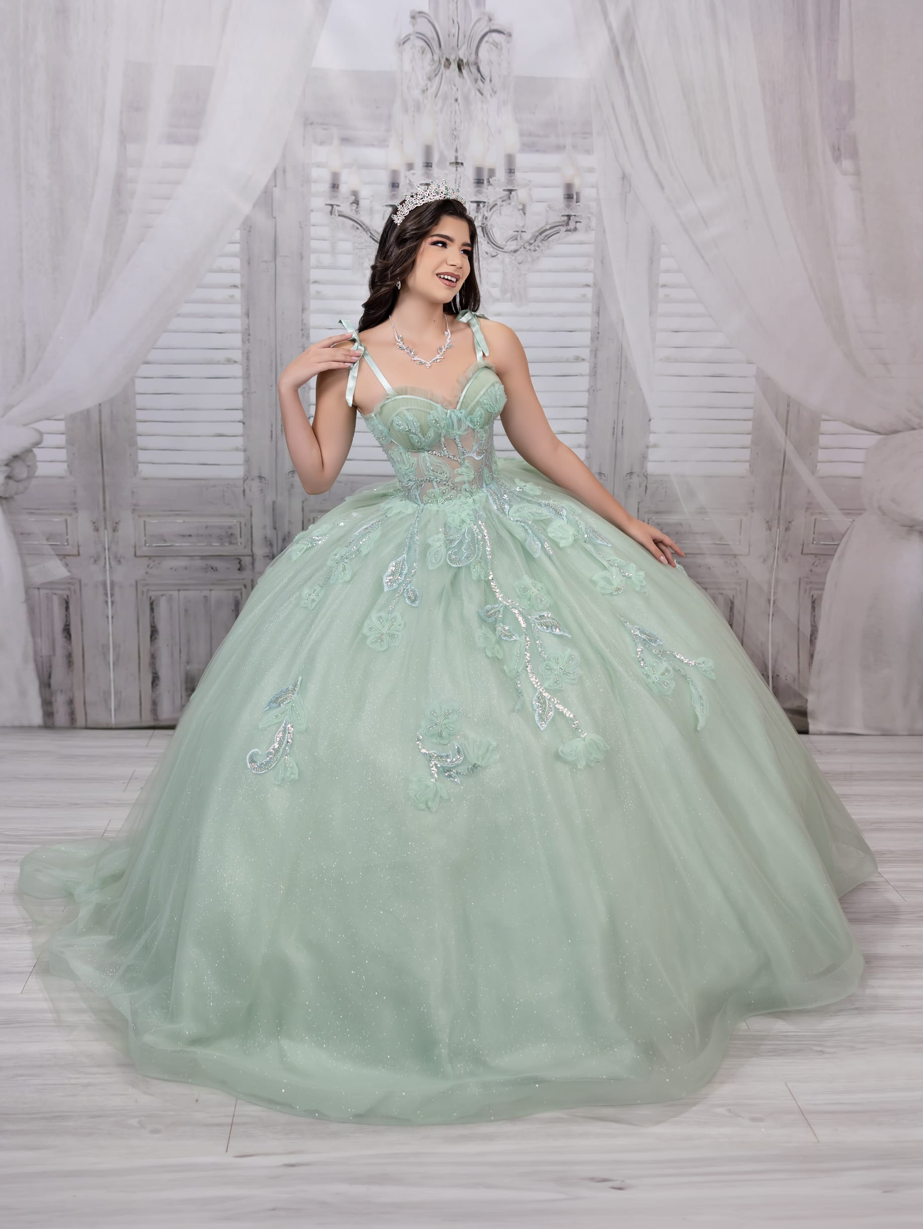 Strapless Corset Quinceanera Dress by LizLuo Fiesta 56521