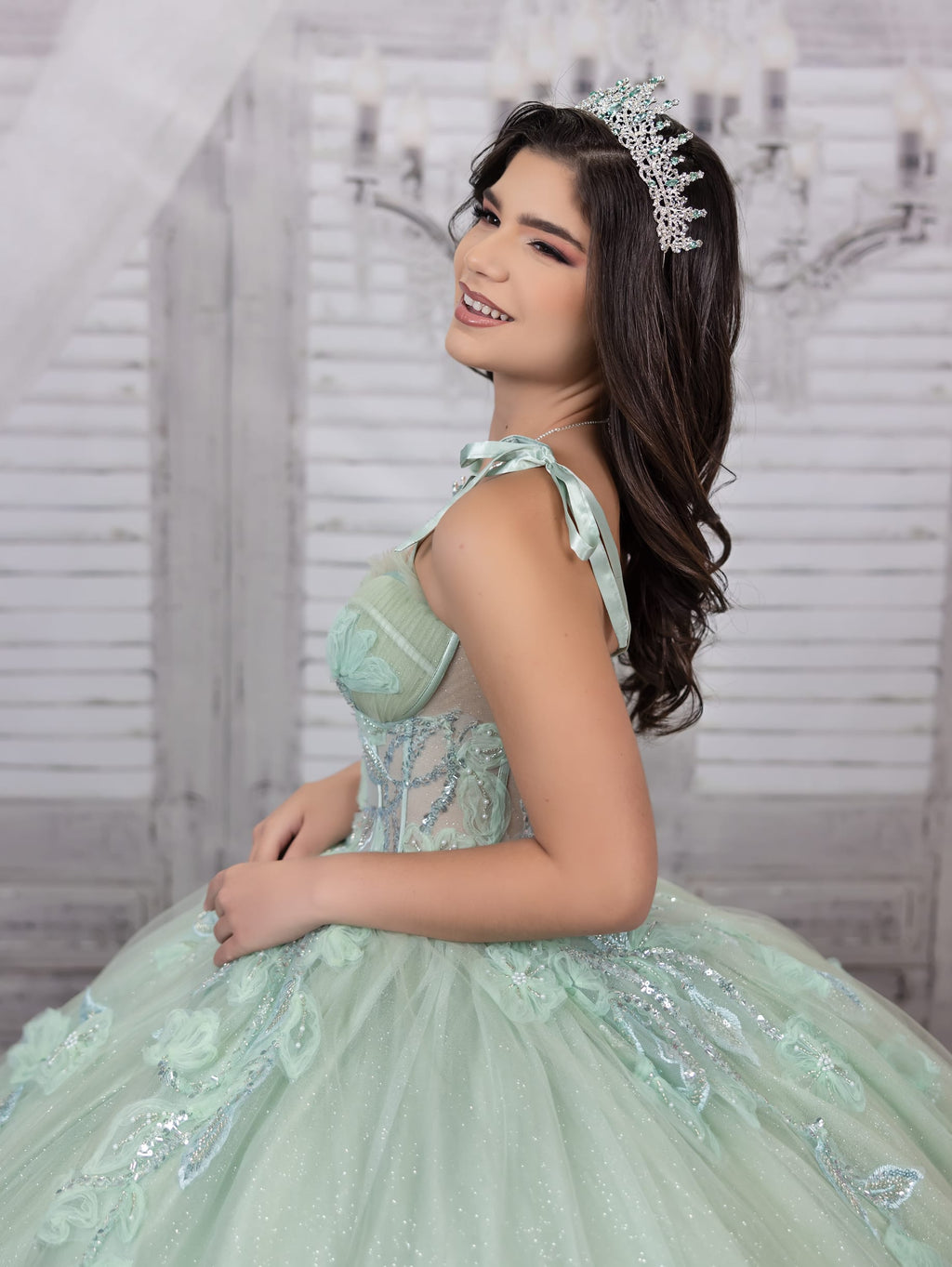 Strapless Corset Quinceanera Dress by LizLuo Fiesta 56521