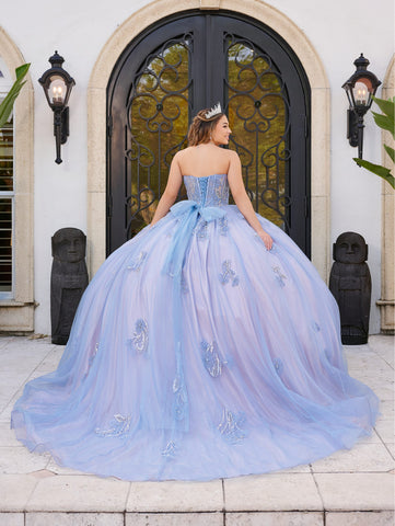 Trägerloses Korsett-Quinceanera-Kleid von LizLuo Fiesta 56521