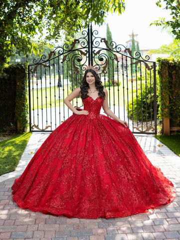 Vestido de baile sem alças com glitter da marca LizLuo Fiesta 56527