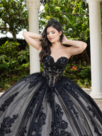 Lace Tulle Strapless Ball Gown by LizLuo Fiesta 56530