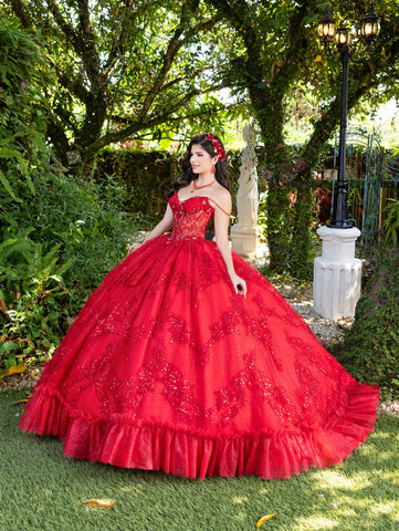 Vestido de baile sem mangas com espartilho da marca LizLuo Fiesta 56531
