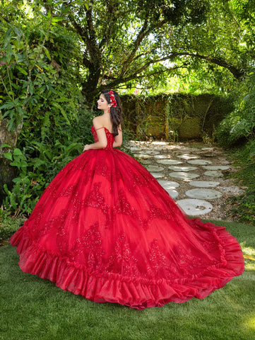 Vestido de baile sem mangas com espartilho da marca LizLuo Fiesta 56531