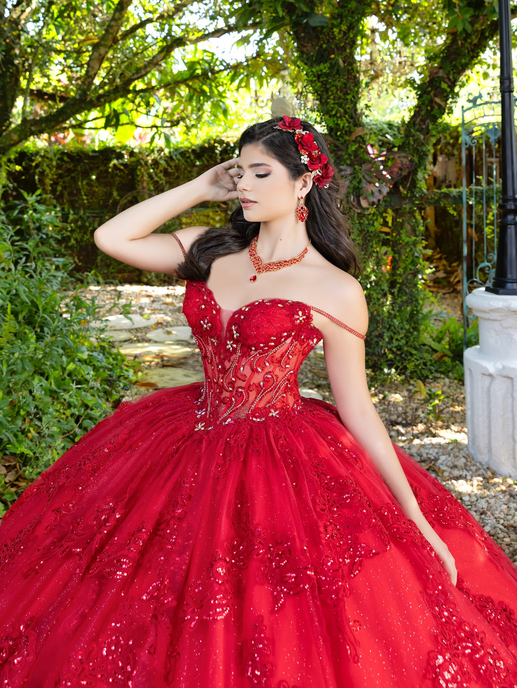 Sleeveless Corset Ball Gown by LizLuo Fiesta 56531