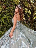 Sleeveless Corset Ball Gown by LizLuo Fiesta 56531