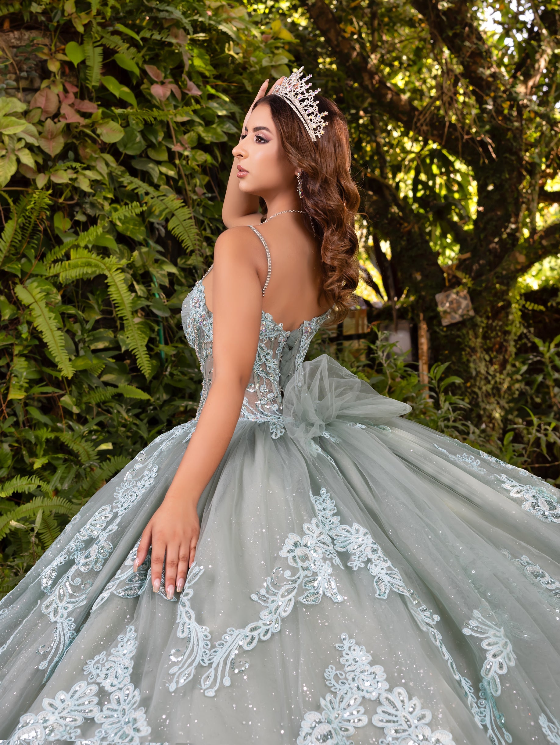 Sleeveless Corset Ball Gown by LizLuo Fiesta 56531