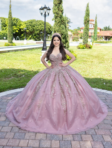 Vestido de baile sem alças com apliques da marca LizLuo Fiesta 56532