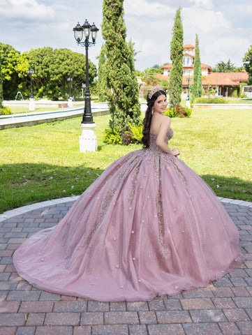 Vestido de baile sem alças com apliques da marca LizLuo Fiesta 56532