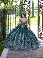 Sleeveless Cape Ball Gown by LizLuo Fiesta 56533
