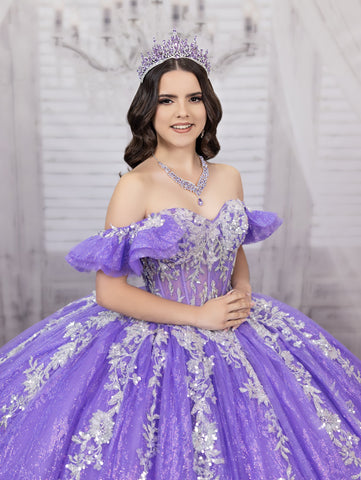 Vestido de baile com espartilho em forma de coração da LizLuo Fiesta 56534