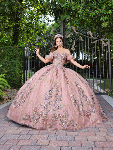 Vestido de baile com espartilho em forma de coração da LizLuo Fiesta 56534