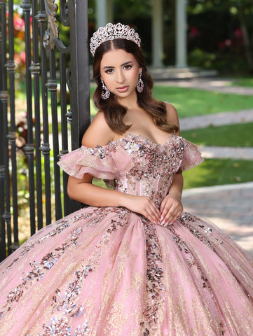 Vestido de baile com espartilho em forma de coração da LizLuo Fiesta 56534