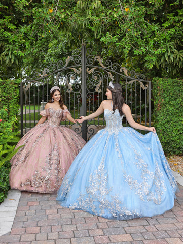 Vestido de baile com espartilho em forma de coração da LizLuo Fiesta 56534