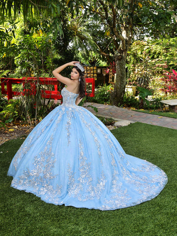 Vestido de baile com espartilho em forma de coração da LizLuo Fiesta 56534