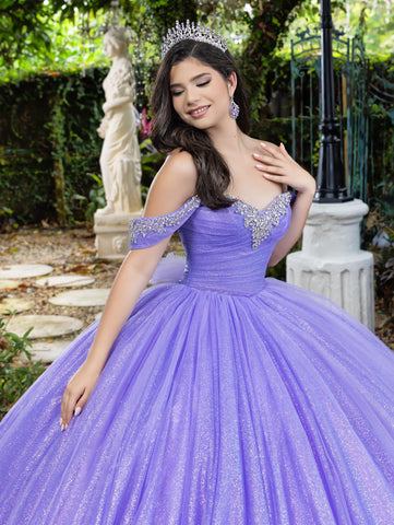 Vestido de baile de tule com decote em coração da LizLuo Fiesta 56537