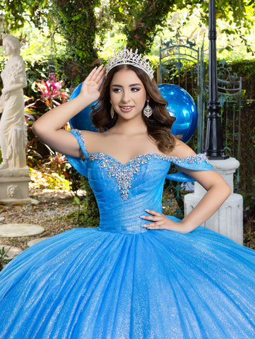 Vestido de baile de tule com decote em coração da LizLuo Fiesta 56537