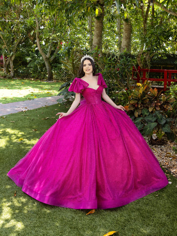Vestido de baile sem alças com espartilho da marca LizLuo Fiesta 56538