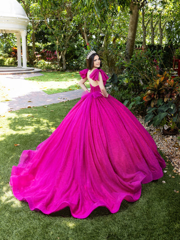 Vestido de baile sem alças com espartilho da marca LizLuo Fiesta 56538