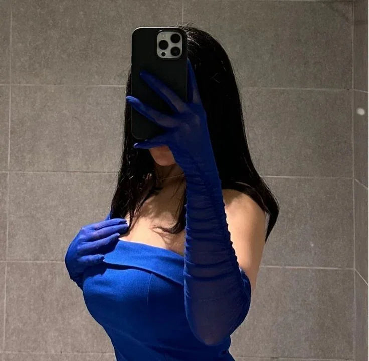 Royal Blue Trägerloses Minikleid für den Homecoming Ball Sexy Royal Blue Kleid Y2501