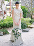 Abiti da Sposa Vintage Semplici e Incantevoli da Sirena, DB10734