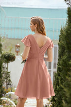 Knie langes Homecoming-Kleid Formell Cocktail Abschlussballkleid 28013