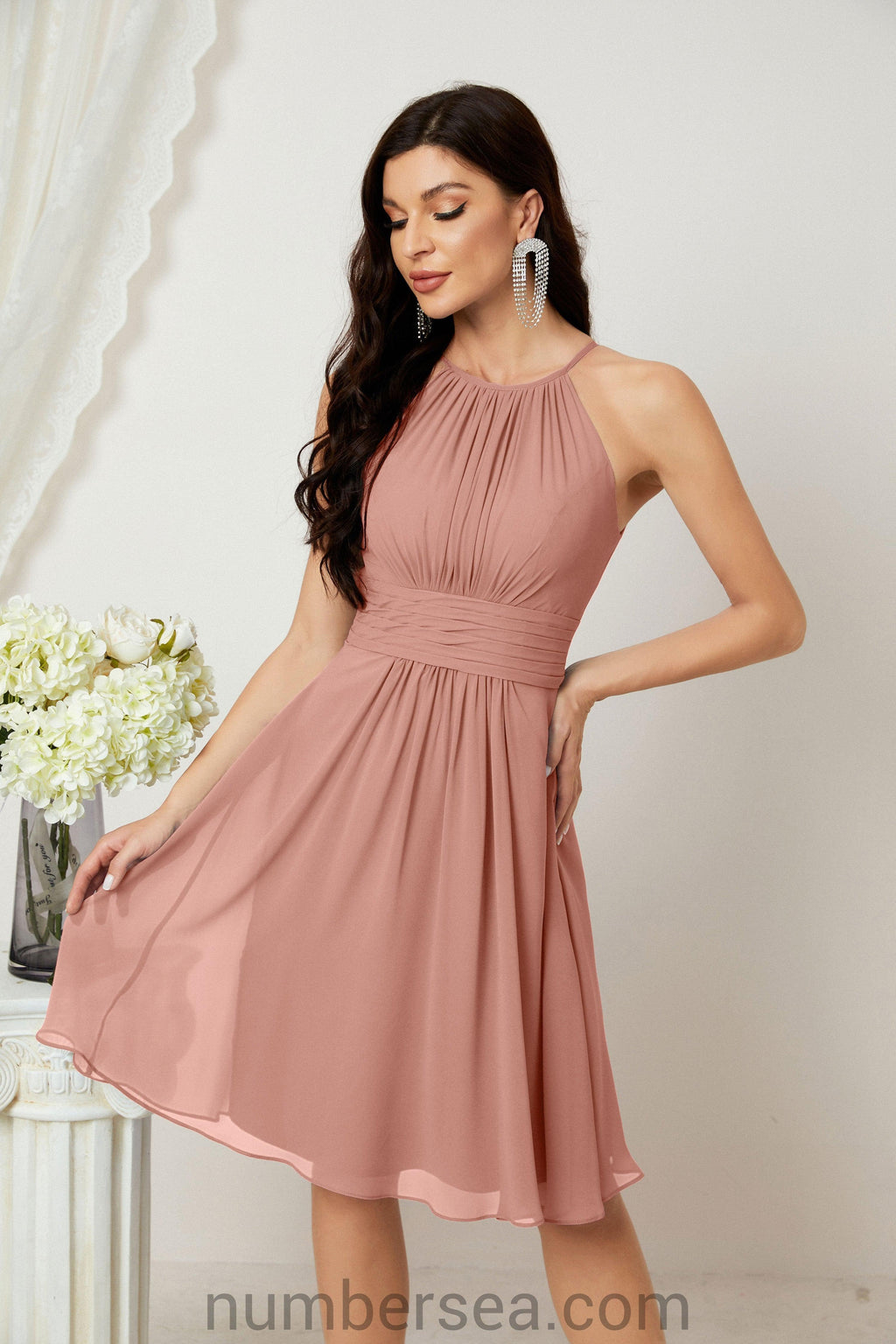 Träger-Heimkehr-Kleider Formelle Abendparty-Cocktailkleid 28011