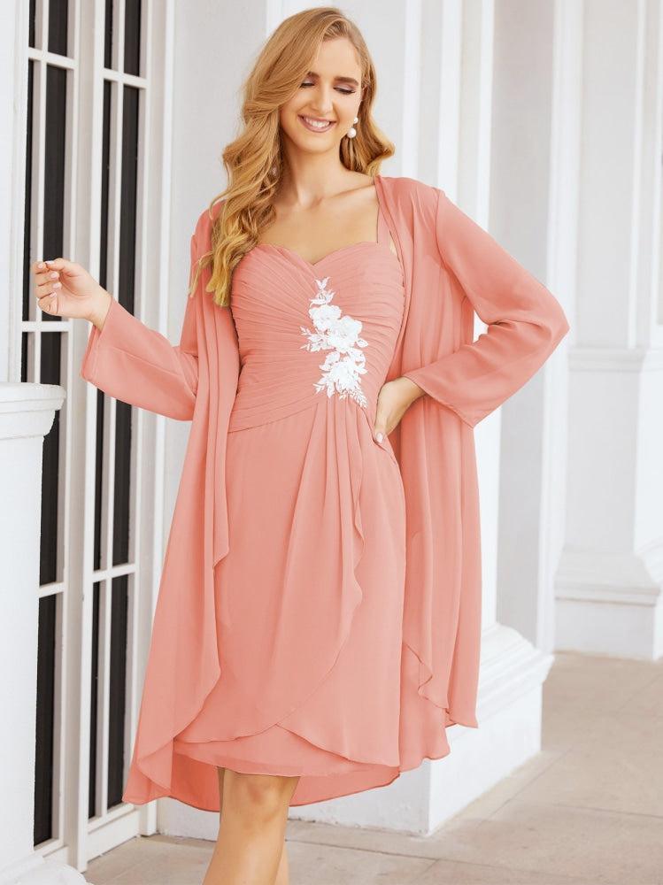 Vestidos de noiva para mãe da noiva Numbersea com aplicações de renda para convidados de casamento 28066 