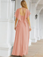 Numbersea Bridesmaid Dresses Backless Formal Prom Gowns for Evening Party Mother of The Bride Dress 28040