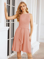 Vestidos para mãe da noiva Numbersea Vestido de baile Vestido casual plissado 28065 