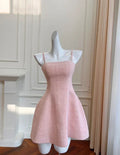 Niedliches Rosa A-Linien Kurzes Partykleid Homecoming-Kleid Y8577