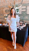 Robe de bal de retour blanc Robe de fête blanche Y2277