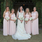 Lindo vestido de noiva comprido vintage, transparente, com decote em V e renda branca, estilo sereia, DB096