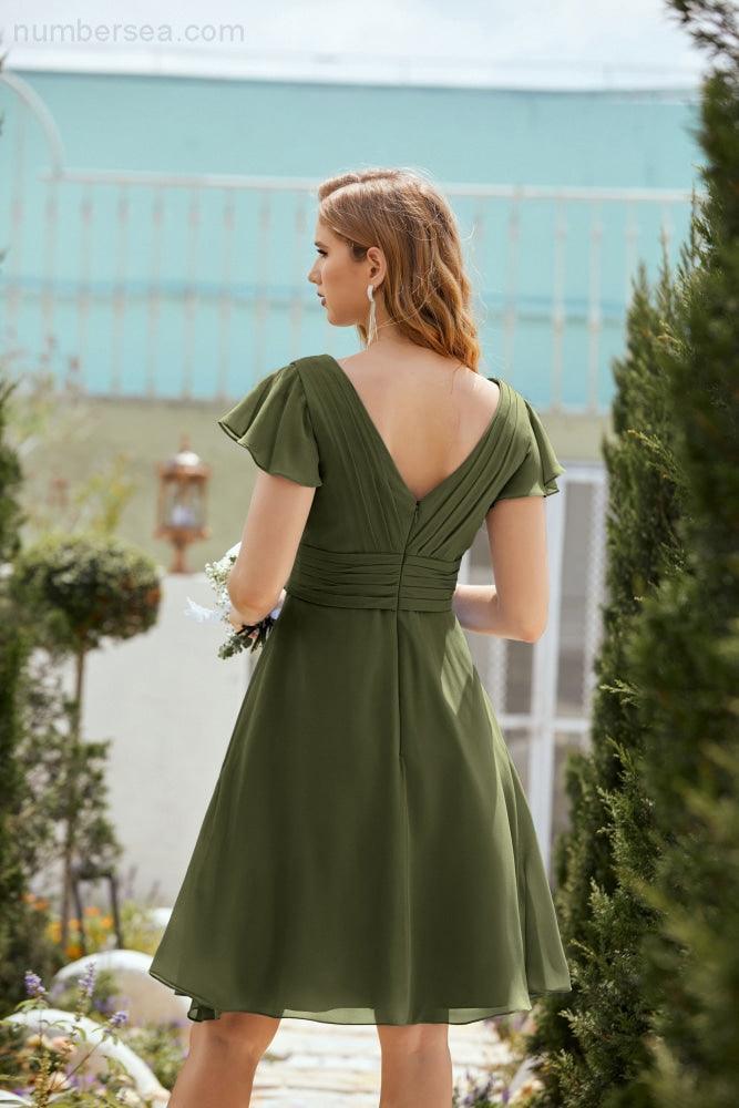 Knie langes Homecoming-Kleid Formell Cocktail Abschlussballkleid 28013