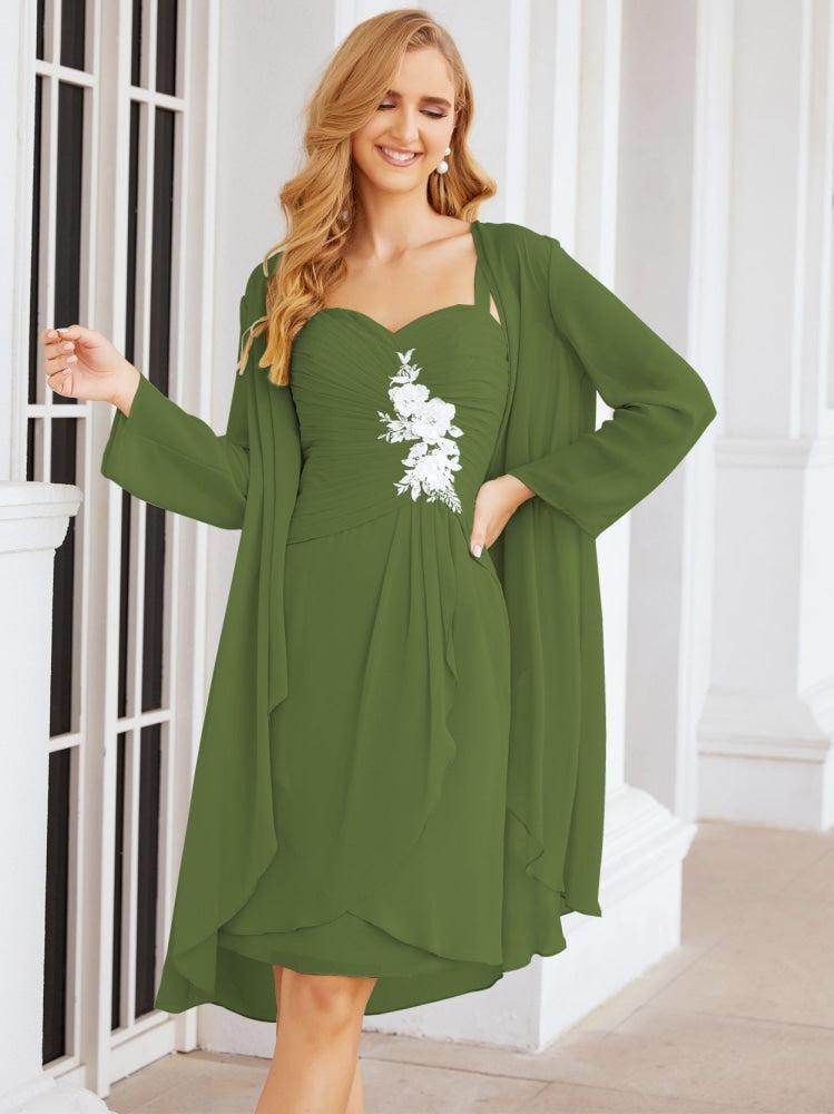 Vestidos de noiva para mãe da noiva Numbersea com aplicações de renda para convidados de casamento 28066 